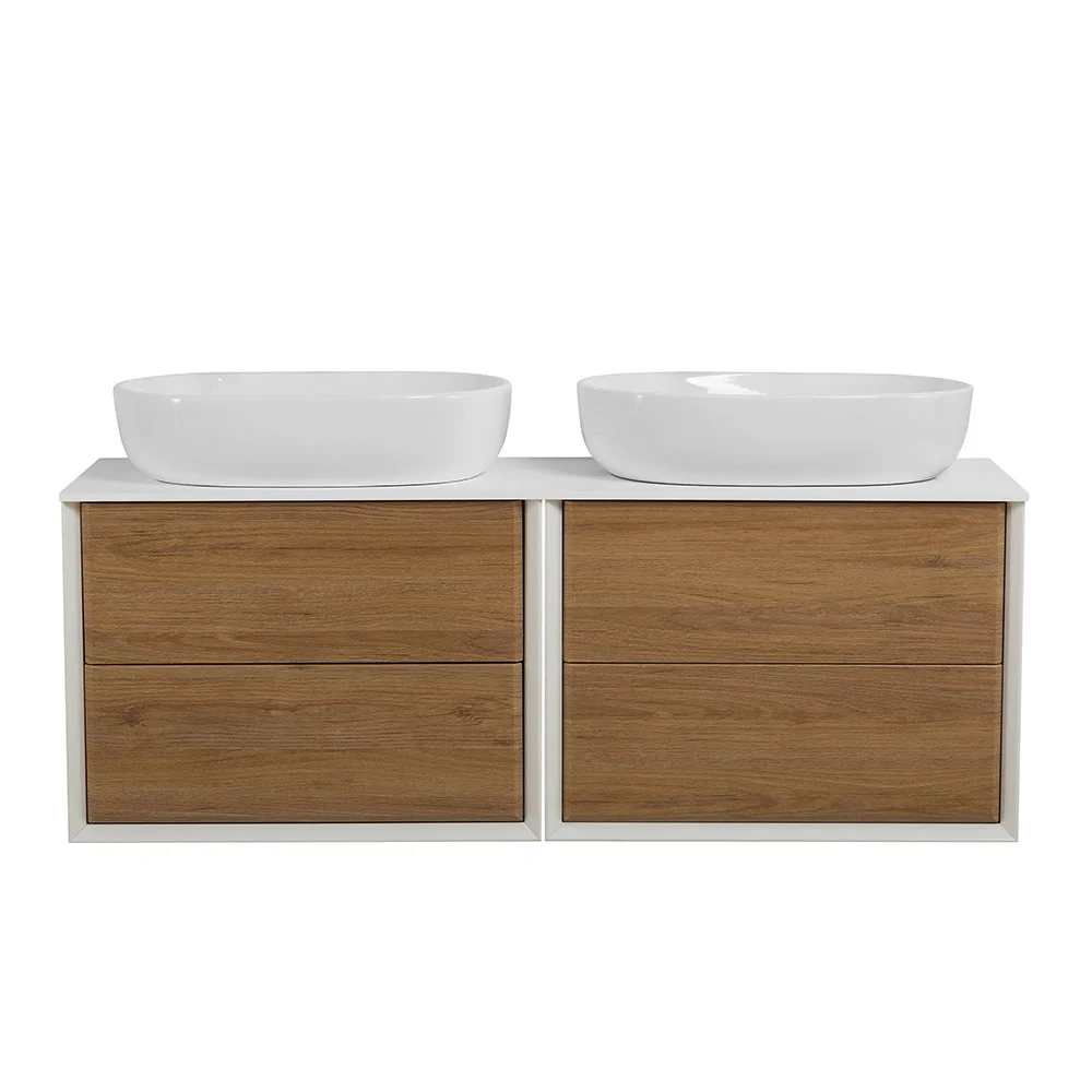 Приобрести cezares тумба со столешницей подвесная bellagio 140 см rovere tabacco, дерево 54716