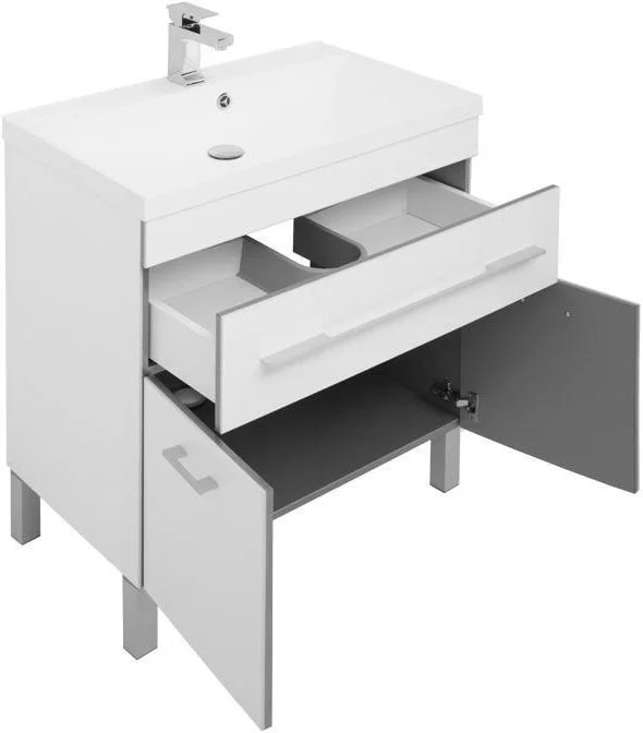 Приобрести aquanet тумба с раковиной верона 75 см, белая 00287670