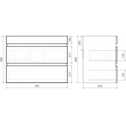 Приобрести mirsant тумба подвесная next 80\2 80 см с раковиной premier-80 ут000057260
