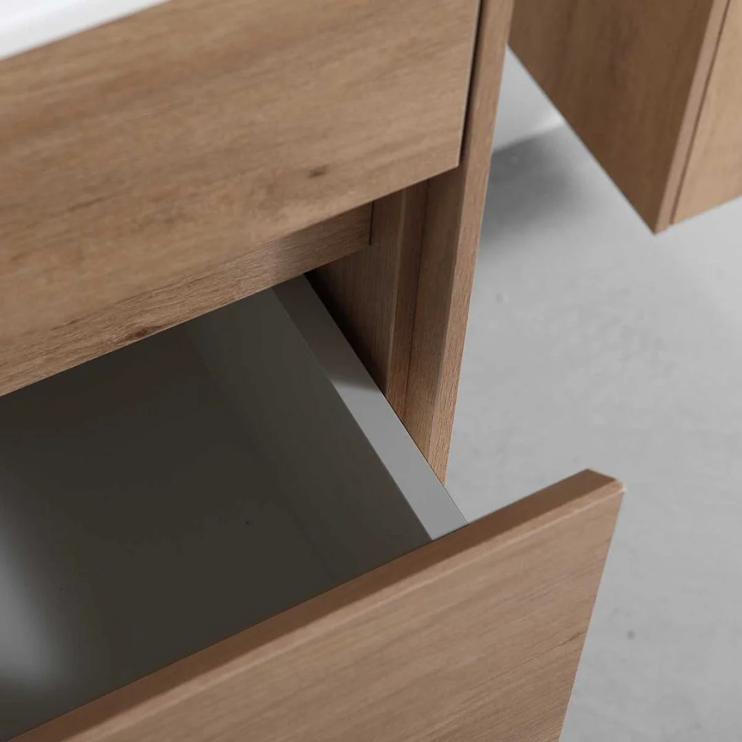 Приобрести vincea тумба подвесная chiara 80 см, дуб натуральный с черной раковиной vmc-2c800no;vcb-13800b