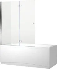 Aquanet Шторка для ванны Beta 4 , прозрачное стекло NF6222-hinge