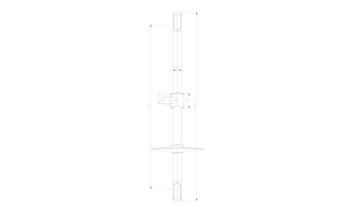 Приобрести lemark штанга душевая с мыльницей, хром lm8066c