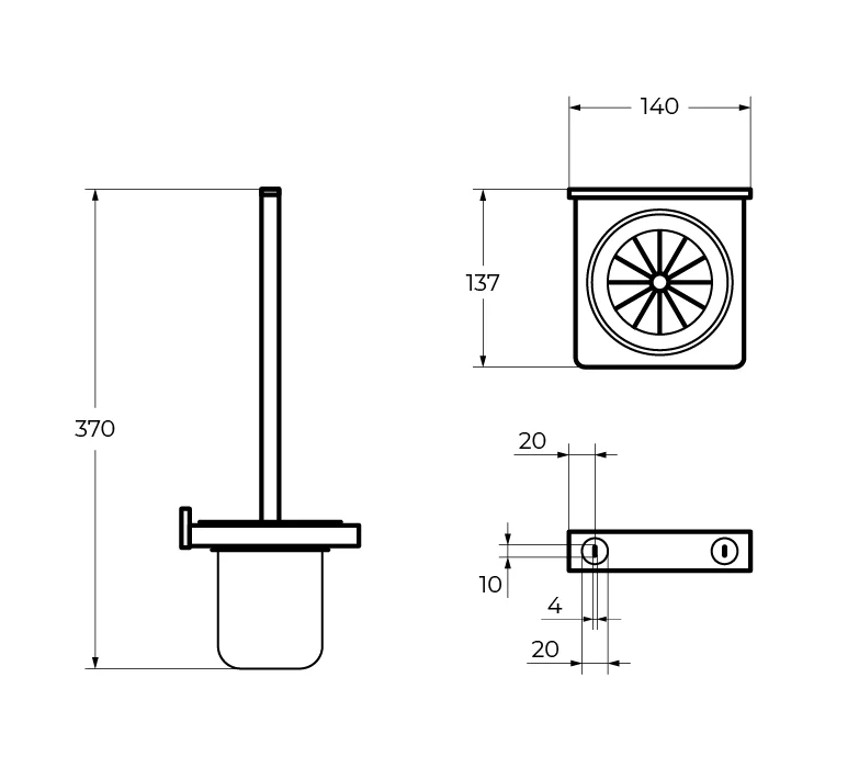 Приобрести cezares ёршик для унитаза maxima, хром czr-f-8923