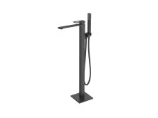 BelBagno Смеситель для ванны LUCE, напольный, черный LUC-FMT-NERO