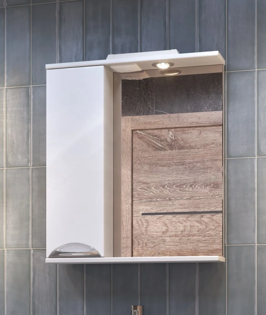 Приобрести vigo зеркало-шкаф callao 60 см, со спотом, левое, белое z.cal.60.r.el