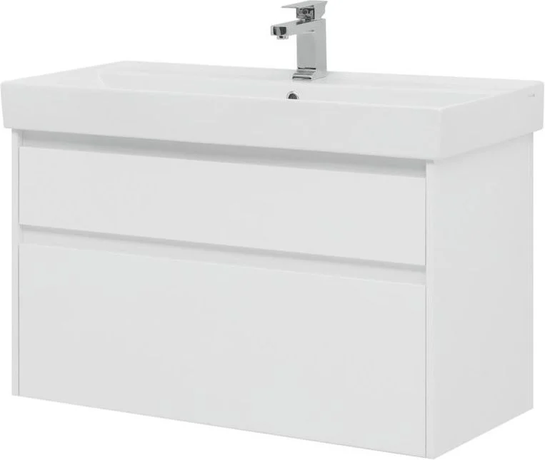 Приобрести aquanet тумба с раковиной nova lite 100 см, (slim synergy) дуб рошелье, 2 ящика