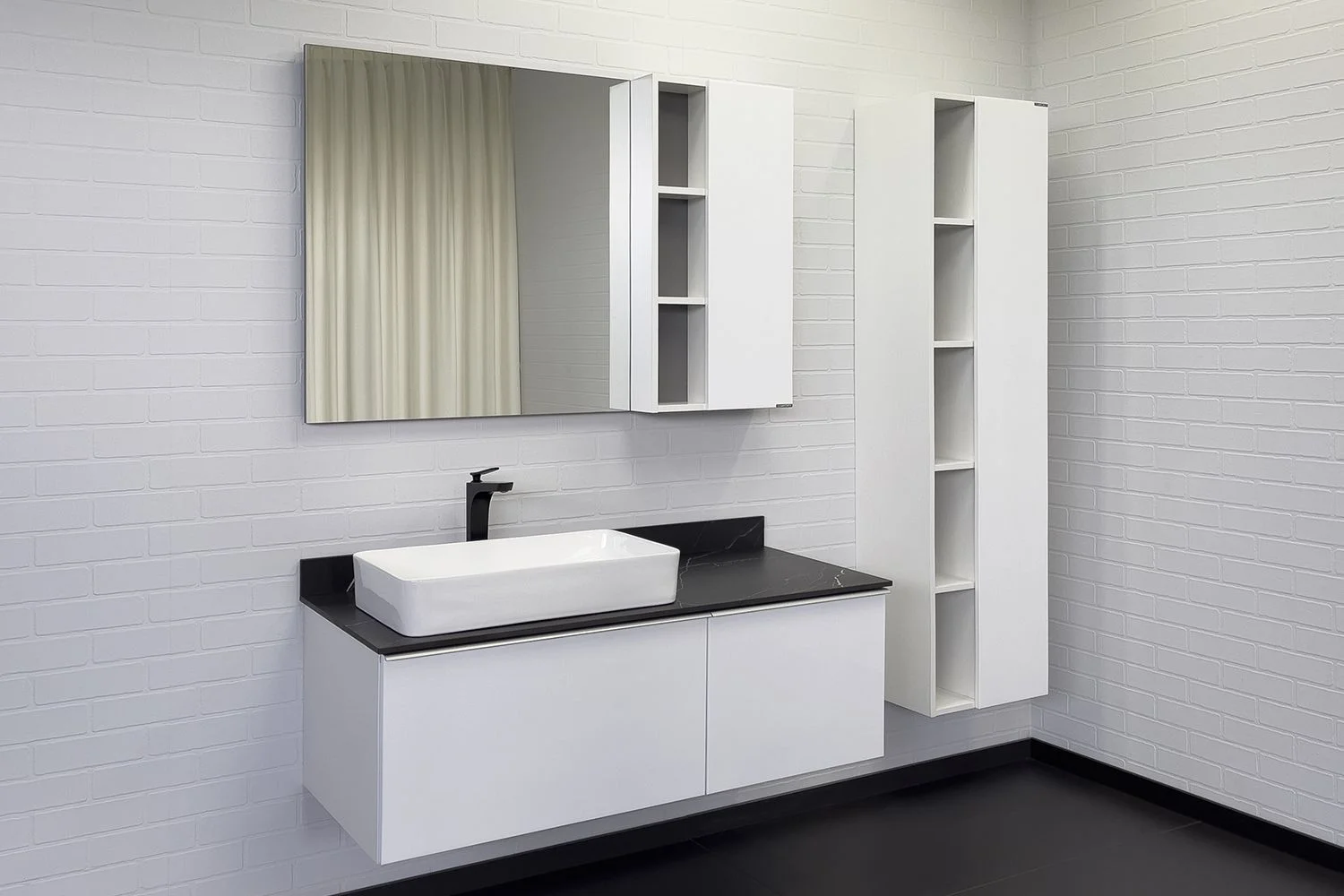 Приобрести сomforty тумба со столешницей и раковиной милан-120 белая с раковиной 78189