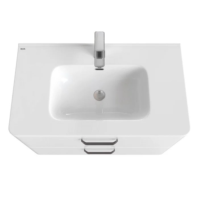 Приобрести iddis тумба подвесная brick с раковиной 80 см. белая bri80w0i95k