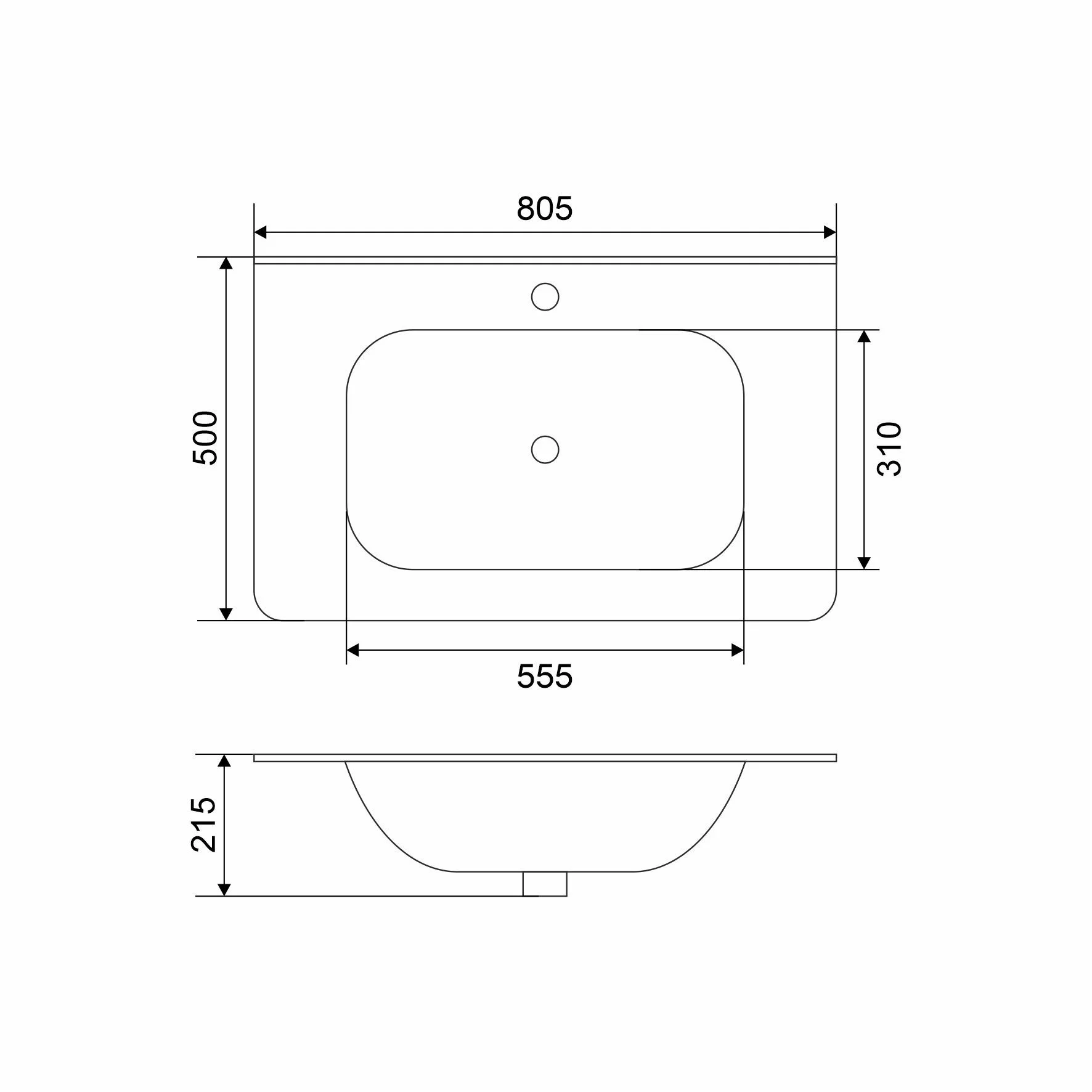 Приобрести mirsant раковина astra 80 см, белая ут000081981