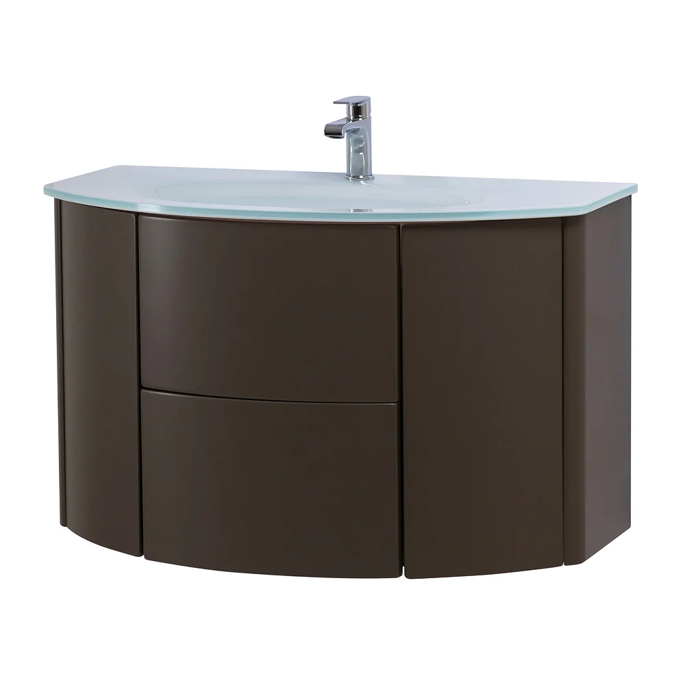 Приобрести cezares тумба подвесная с раковиной eden 91 см grigio talpa opaco, стекло, светло серая 55069