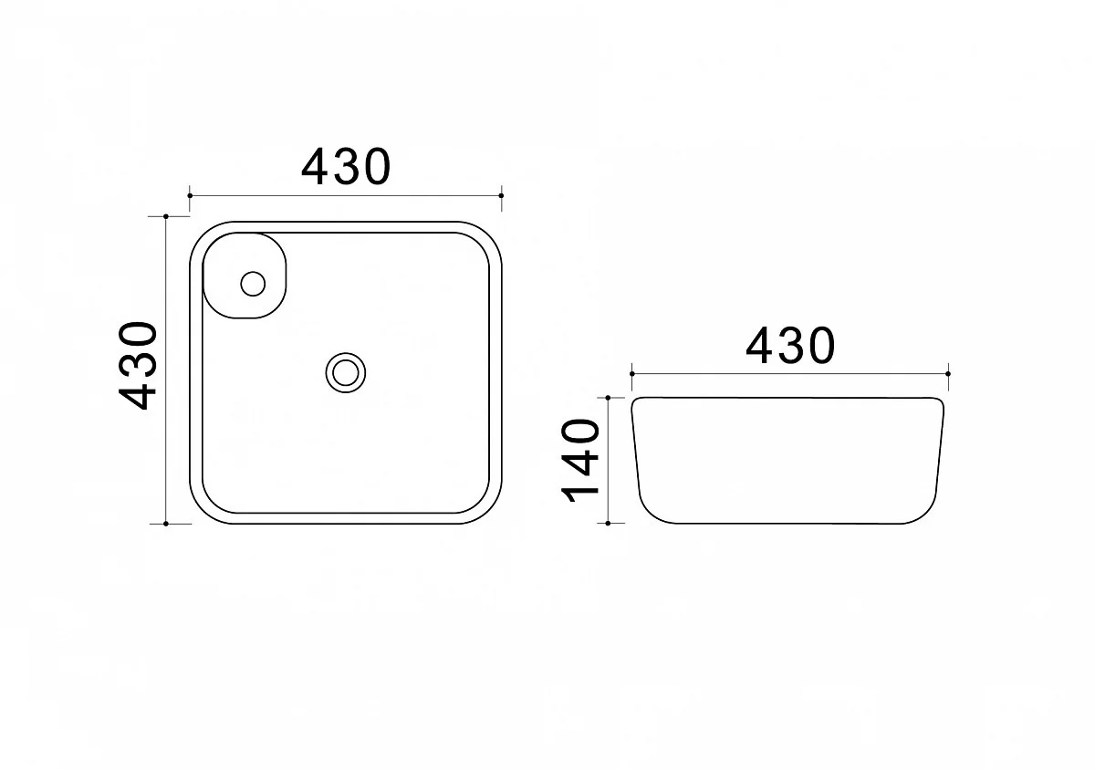Приобрести azario раковина накладная 43х43 см, белая az41267