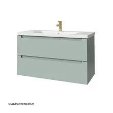 Caprigo Тумба с раковиной TERMIN-Smalty 100 см, зеленая, эмаль