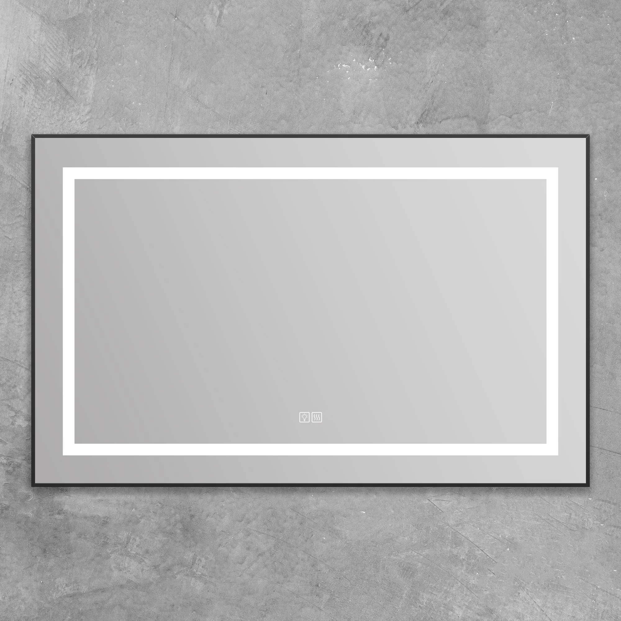 Приобрести belbagno зеркало 108,5х68,5 см spc-kraft-1085-685-tch-warm-nero