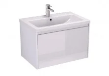 Тумба подвесная с раковиной Velvex Klaufs 70 см tpKLA.70.1Y-616.216, белый