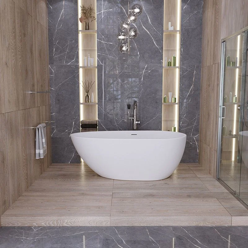 Приобрести grossman отдельностоящая ванна fly 160x80 см, белая матовая gr-1103m