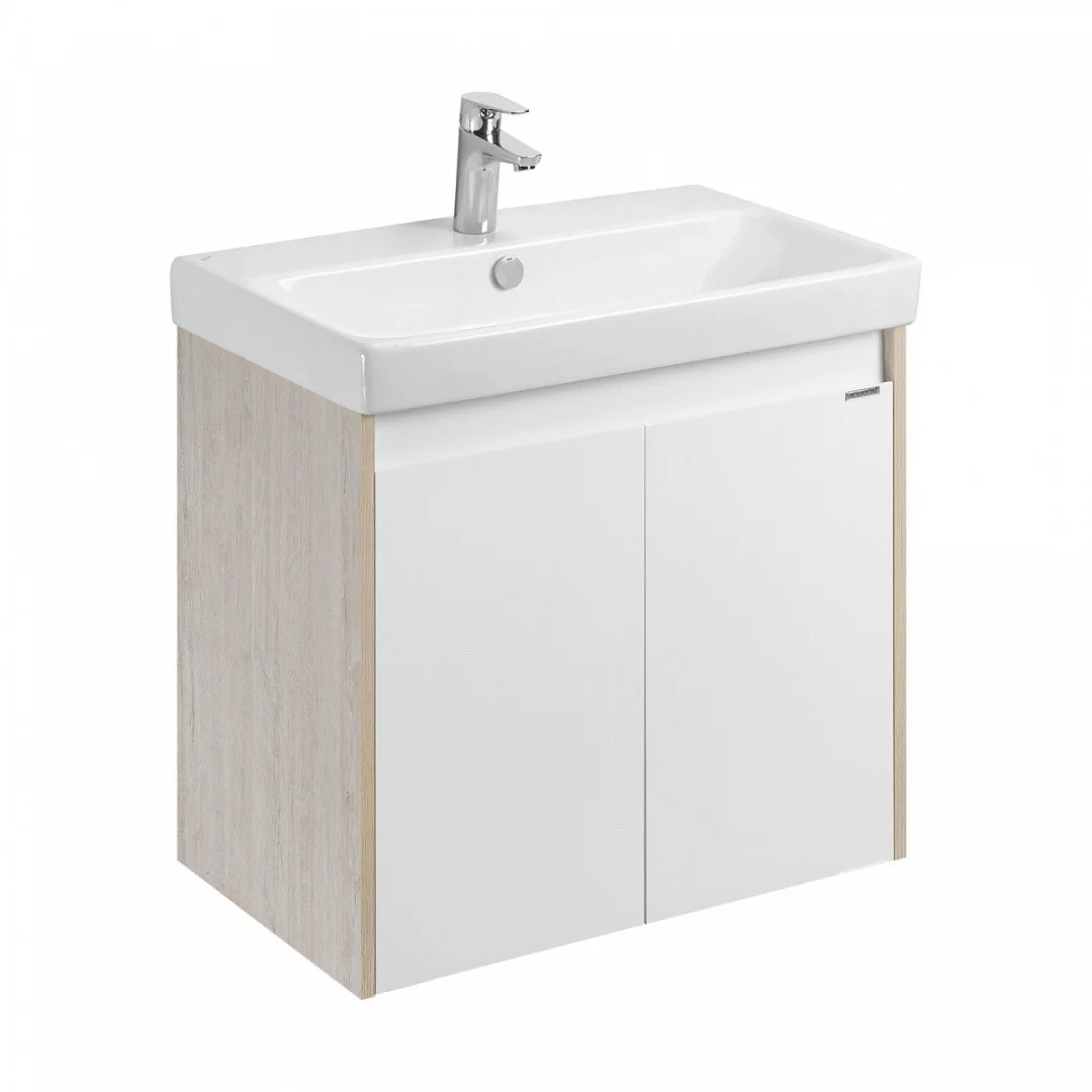 Приобрести акватон тумба c раковиной сканди 70 doors универсальная, белый/дуб верона