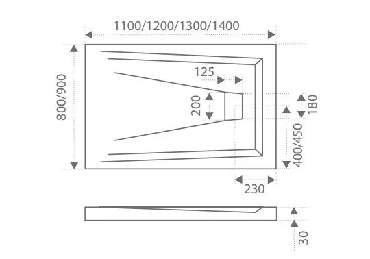 Приобрести поддон каменный bas атриум 110х80 см