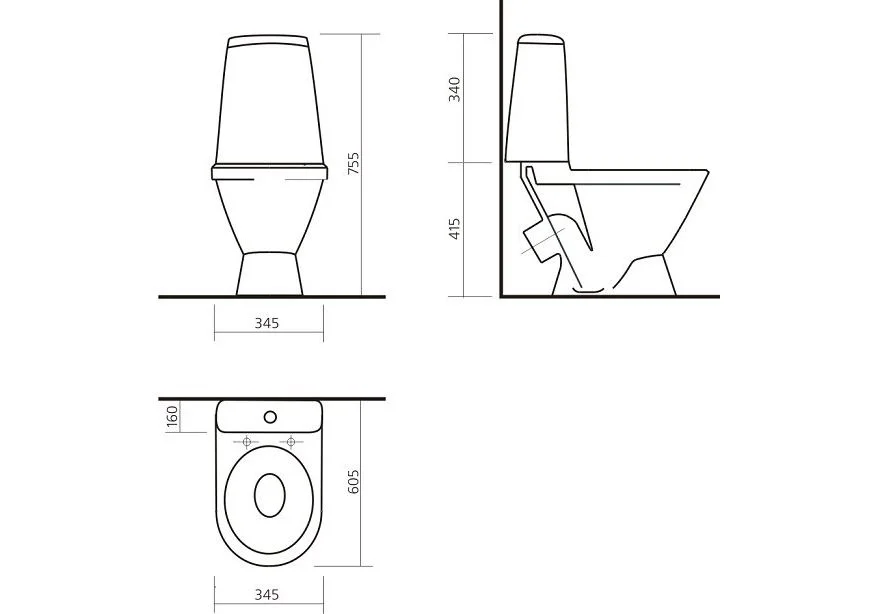 Приобрести унитаз напольный sanita лада комфорт, сиденье с крышкой микролифт