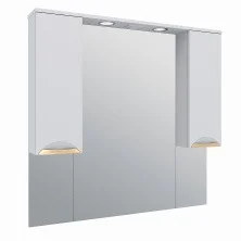AQUA DE MARCO Зеркало-шкаф ELEGANSE 105 см, белый\золото 1105CGELE