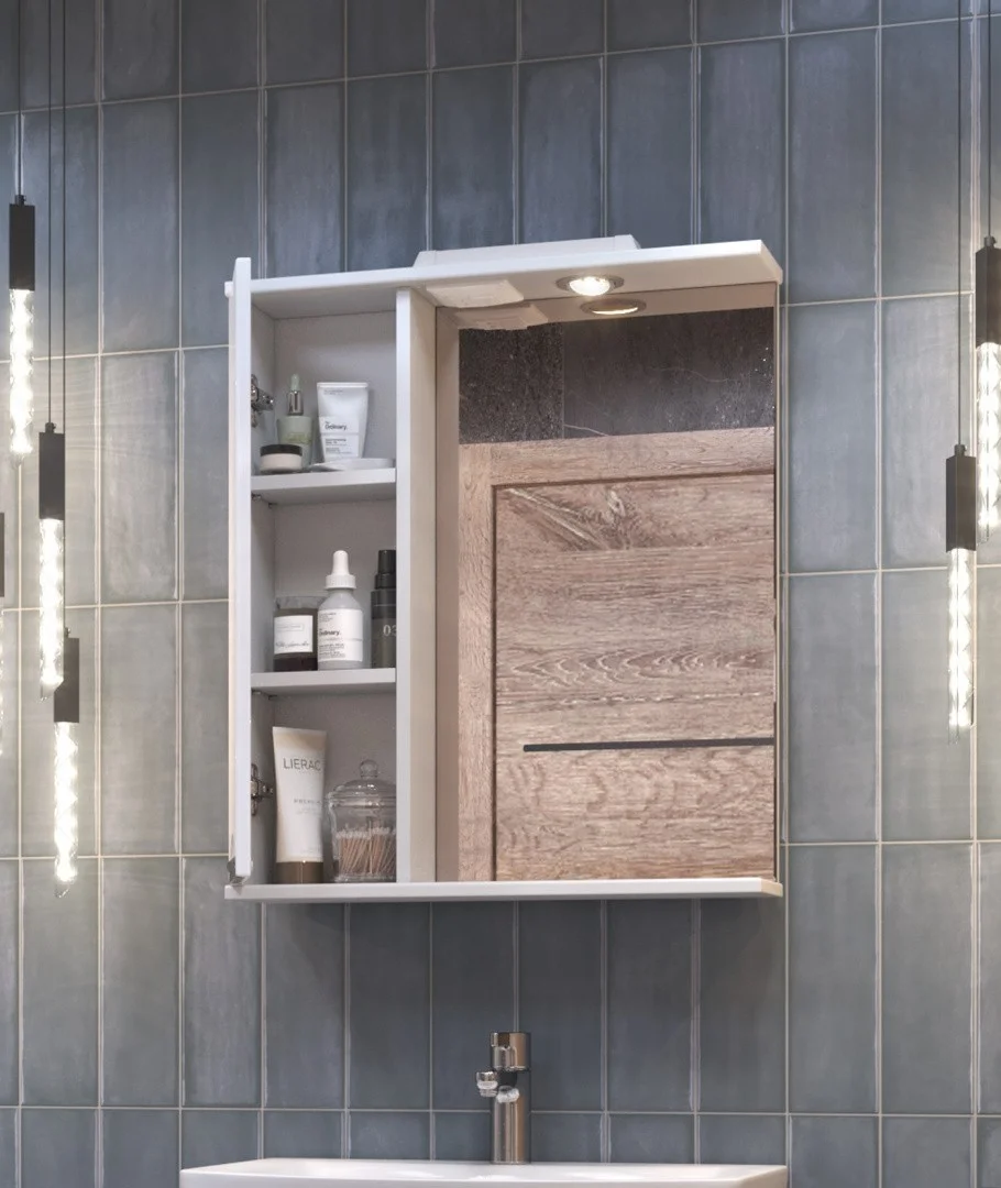 Приобрести vigo зеркало-шкаф callao 60 см, со спотом, левое, белое z.cal.60.r.el