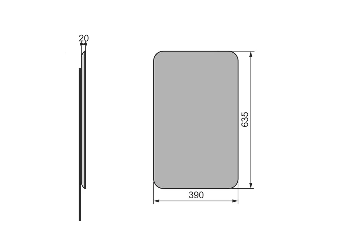 Приобрести зеркало velvex bio 40 см, zkbio.40-21
