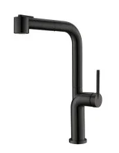 BelBagno Смеситель для кухни с выдвижной лейкой, черный BB-LAM60-NERO