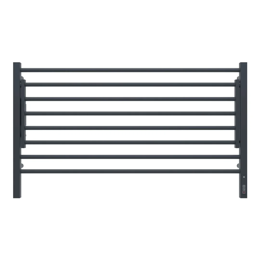 Приобрести terminus полотенцесушитель горизонт п8 100х60 см, с полкой, электрический, черный матовый