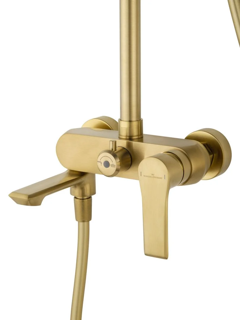 Приобрести душевая система wonzon & woghand brilliant, брашированное золото (ww-88047079-bg)