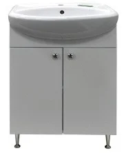 Loranto Тумба напольная с раковиной Моника New 55 55х83 см, белая (CS00076239)