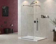 Cezares Душевая перегородка LIBERTA 100 см, черный LIBERTA-L-2-100-C-NERO