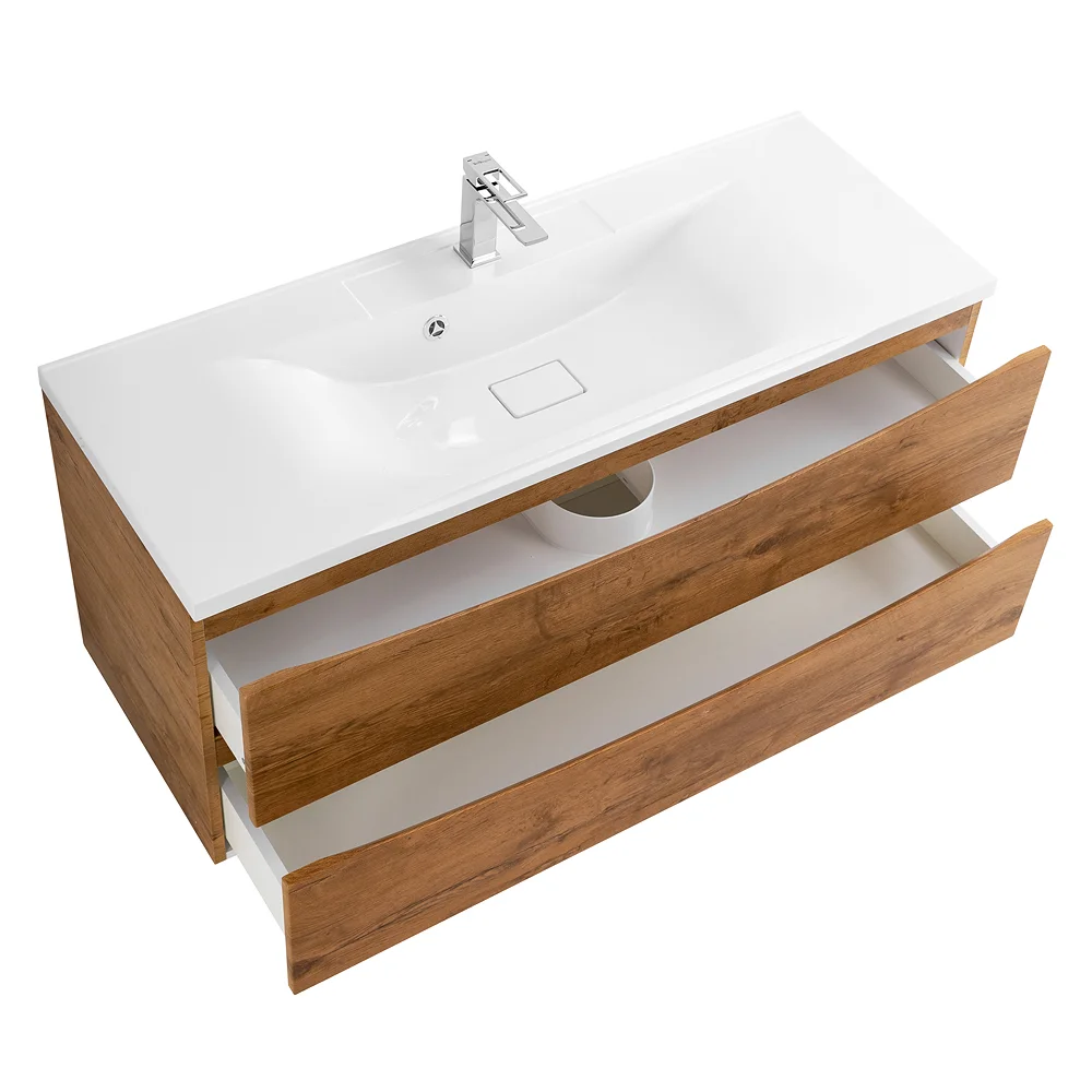 Приобрести belbagno тумба с раковиной marino 110 см, подвесная rovere nature, белая раковина