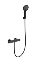Смеситель для душа с термостатом WONZON & WOGHAND STAY 2, Черный матовый (WW-B2016-A-MB)
