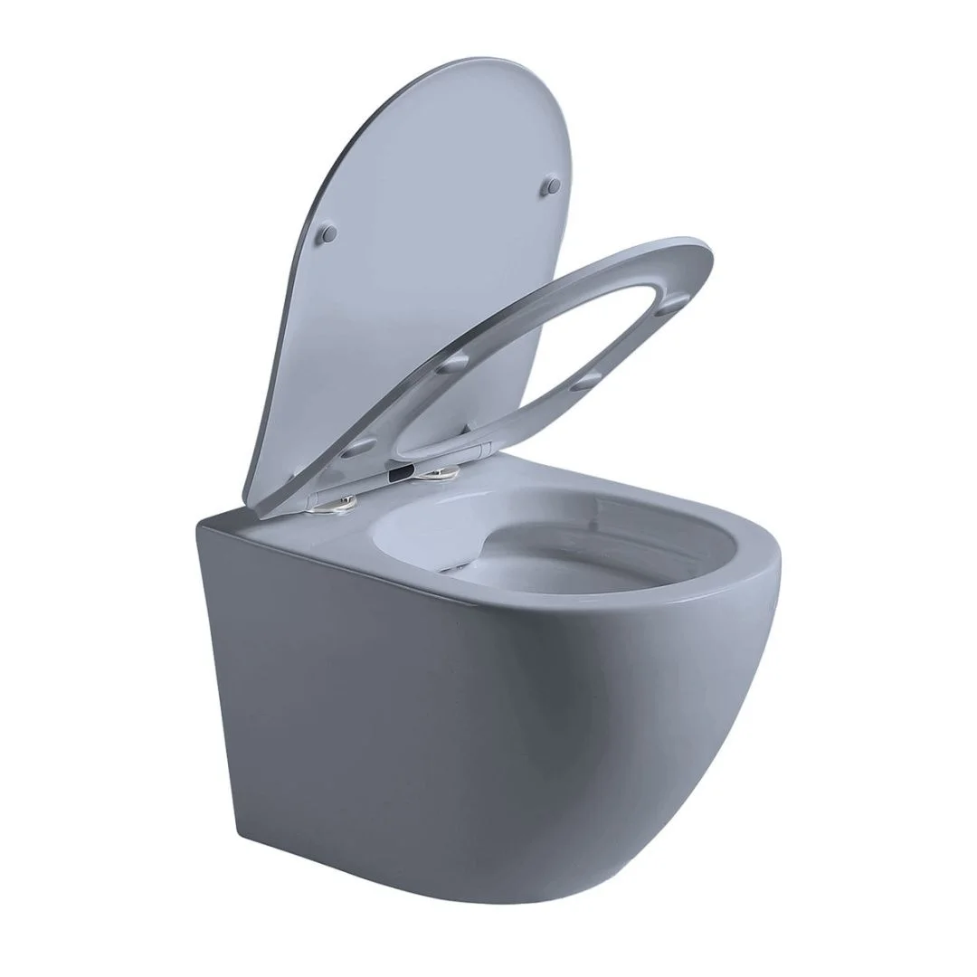 Приобрести vincea унитаз подвесной globo, ультратонкое сиденье, микролифт, голубой матовый vt1-14smo