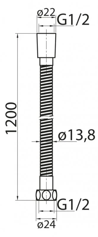 Приобрести cezares душевой шланг czr-u-fmdc-120-01