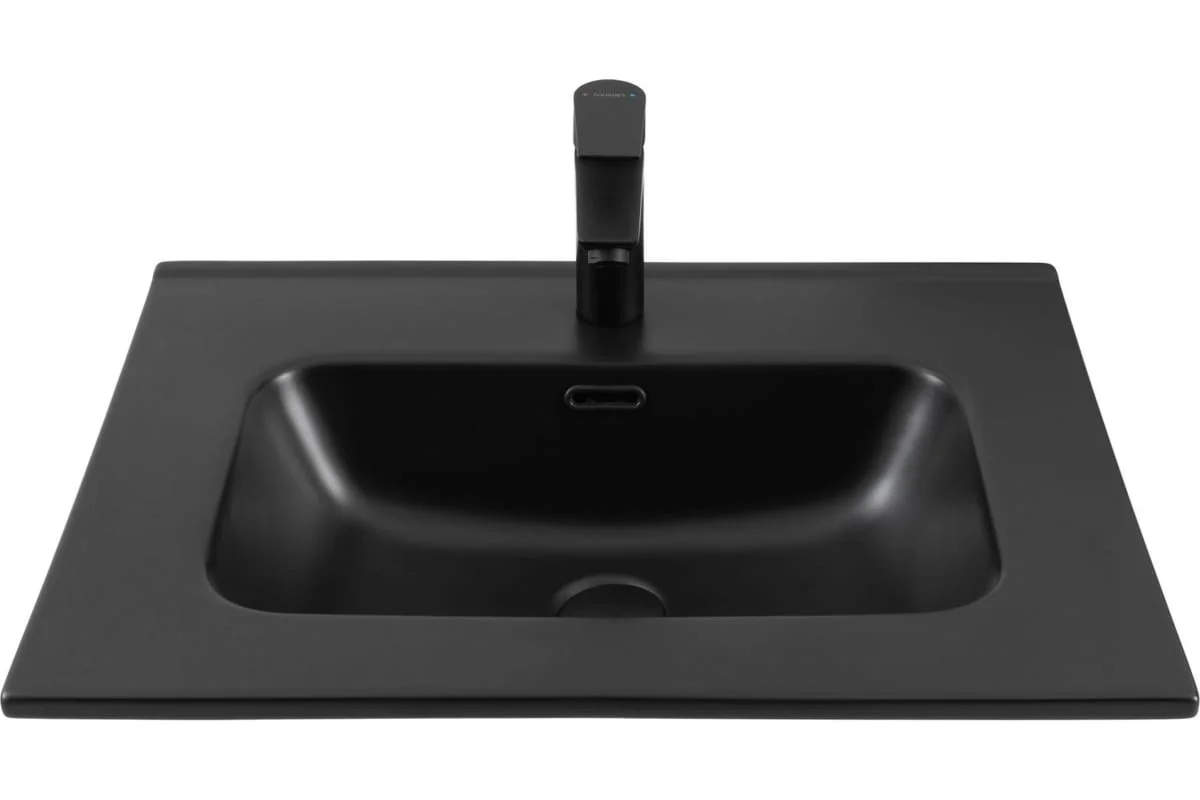 Приобрести aquanet раковина flat 60х46 см, черная матовая