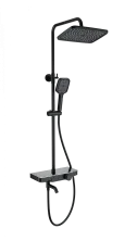 Душевая система с термостатом WONZON & WOGHAND, Черный матовый (WW-B3099-A-MB)