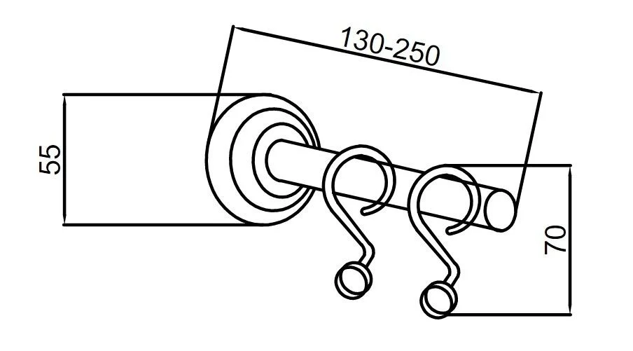 Приобрести boheme карниз для ванны brillante 130-250 см, прямой, хром 10458