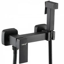 Savol Смеситель с гигиеническим душем 209 мм, черный матовый S-FXQ005H