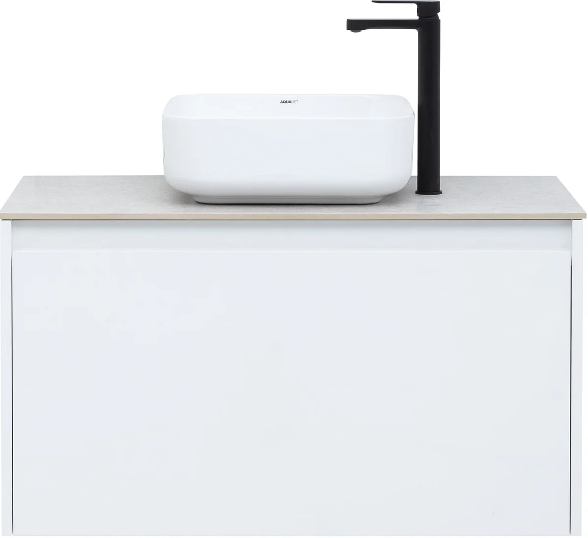 Приобрести aquanet тумба со столешницей nova lite 90 см, белая (1 ящик)