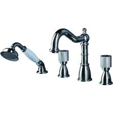 Boheme Смеситель для ванны Royale Cristal, хром\кристаллы 396-Royal/CRST black