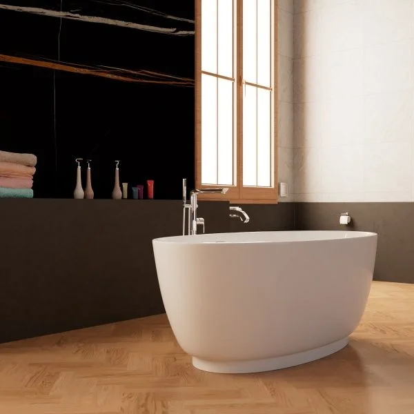 Приобрести frank акриловая ванна f6015 white 150х80 см, отдельностоящая