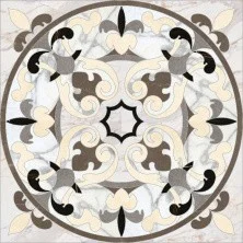 Панно напольное Kerranova Marble Trend 1200x1200 мм, LR, многоцветное
