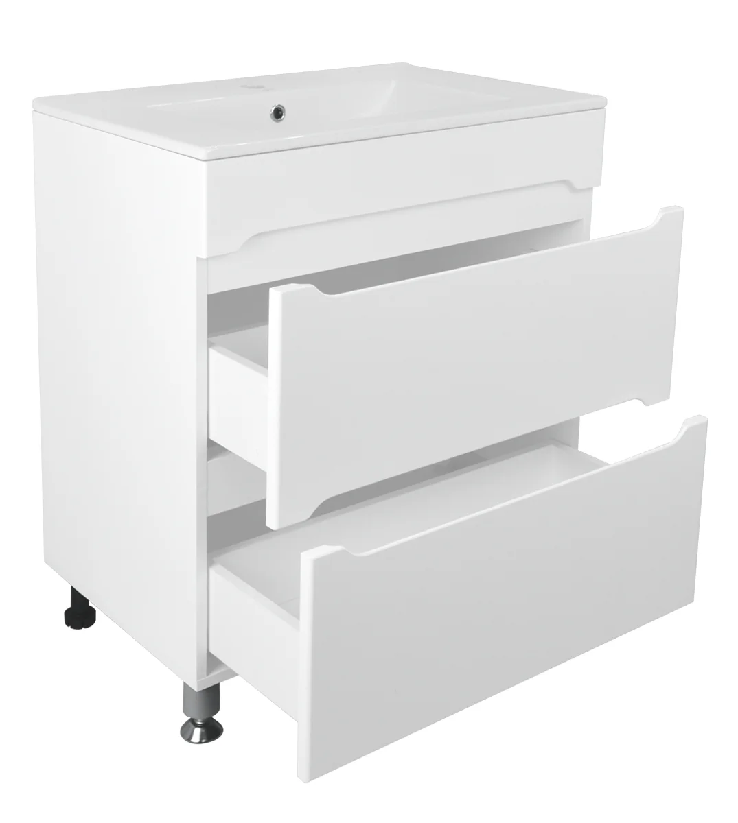 Приобрести loranto тумба напольная с раковиной арфа 80/2н 80х83 см, без подсветки (cs00071935)