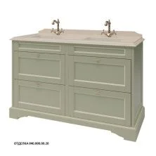 Caprigo Тумба с раковиной GREENWICH 140 см, зеленая, эмаль