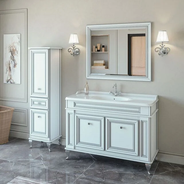 Приобрести caprigo тумба с раковиной fresco 120 см, белая, эмаль