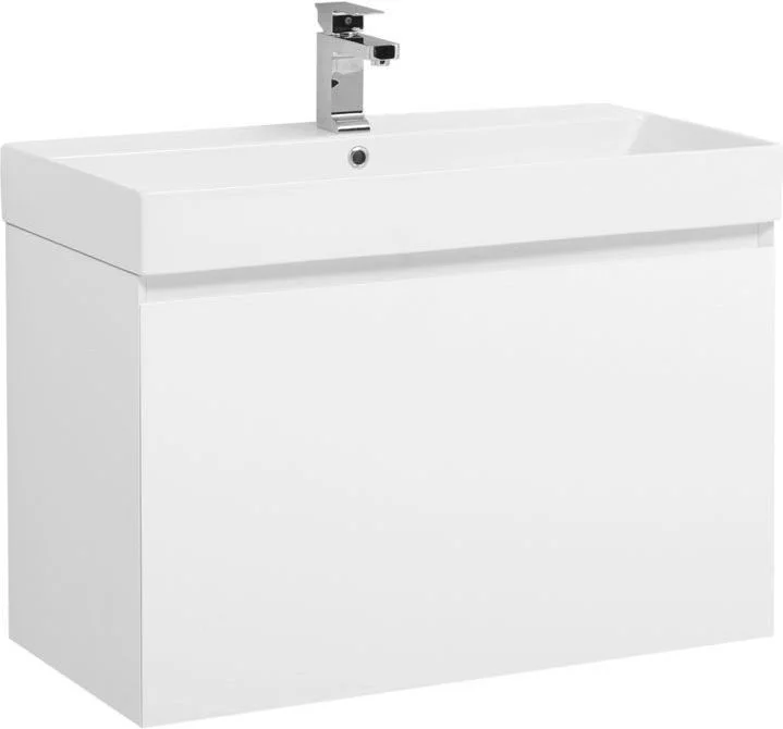 Приобрести aquanet тумба с раковиной йорк 85 см, белая 00212593