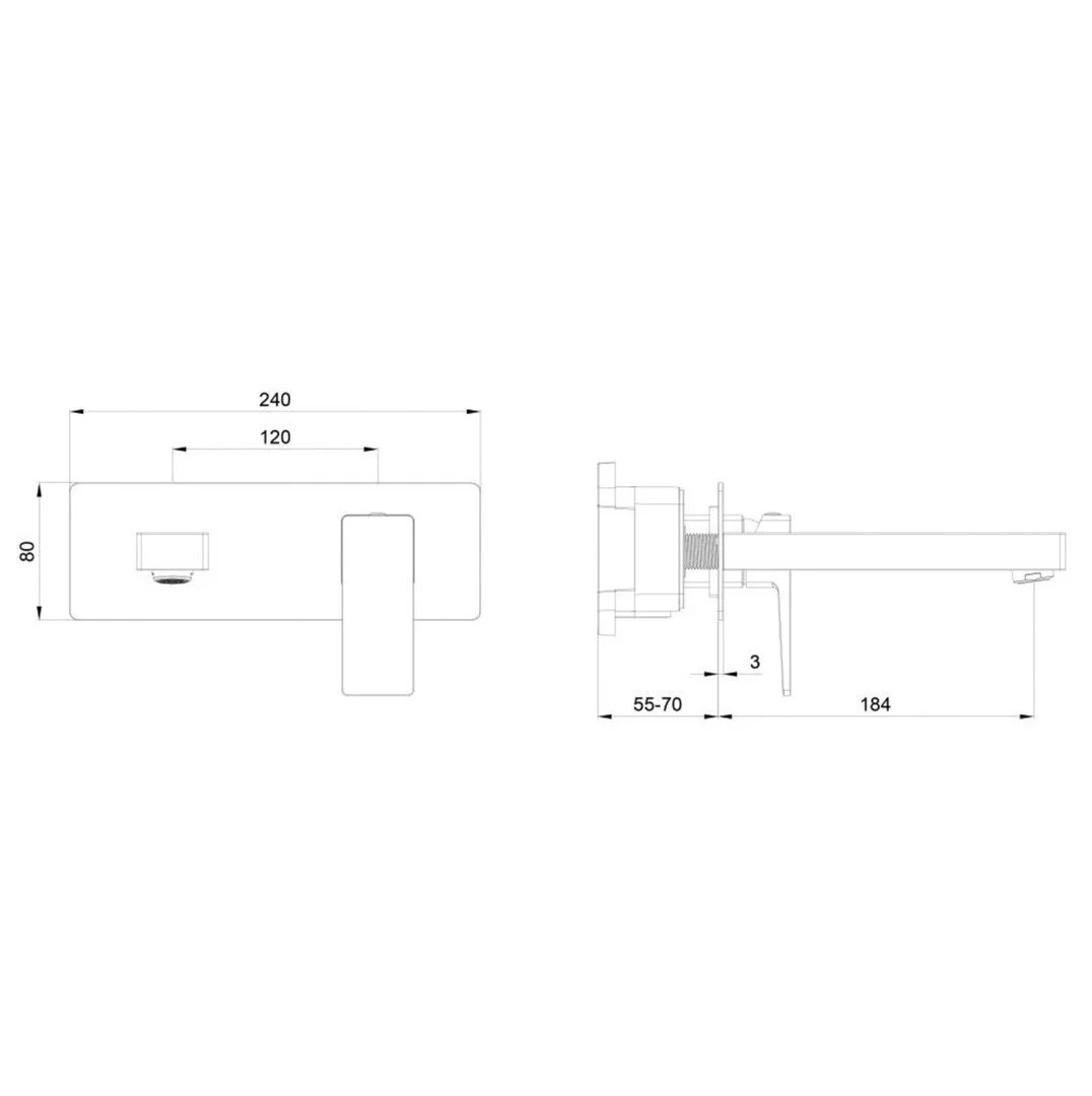 Приобрести смеситель для раковины встраиваемый wonzon & woghand cube 2.0, брашированное золото (ww-88869068-bg)