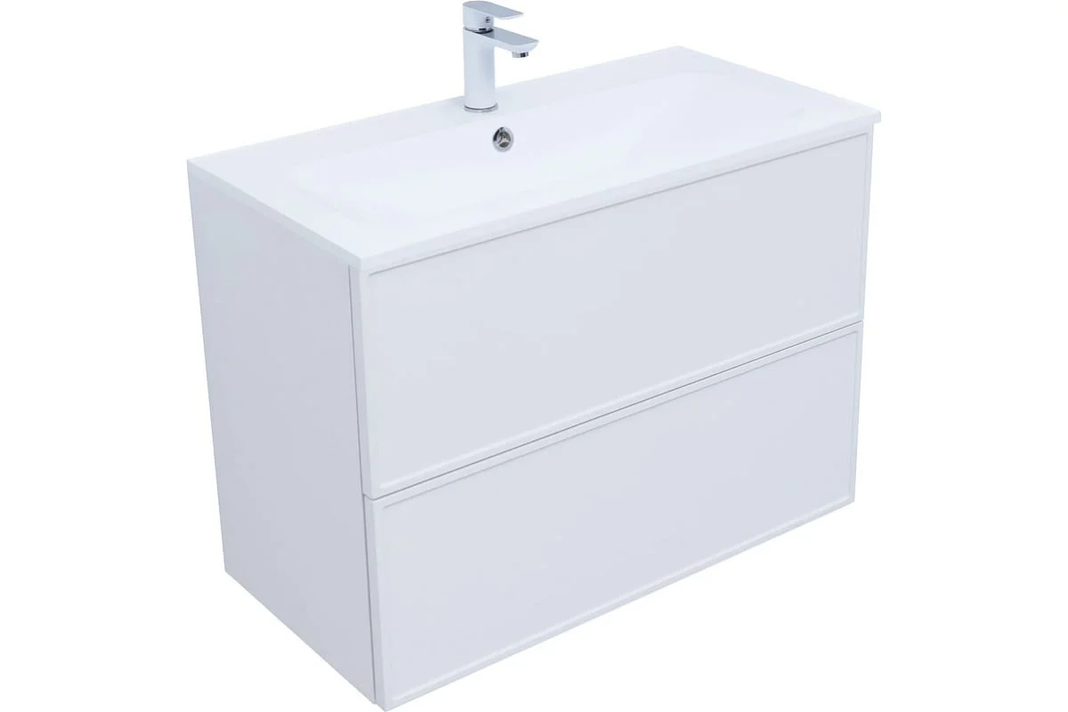 Приобрести aquanet раковина арт 90 88х452 см, белая