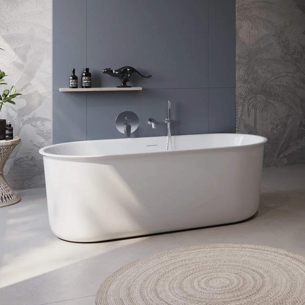 Приобрести belbagno акриловая ванна 170х78 см, отдельно стоящая, белая bb709-1700-780