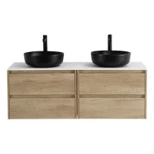 BelBagno Тумба со столешницей KRAFT 140 см, подвесная Rovere Nebrasca Nature